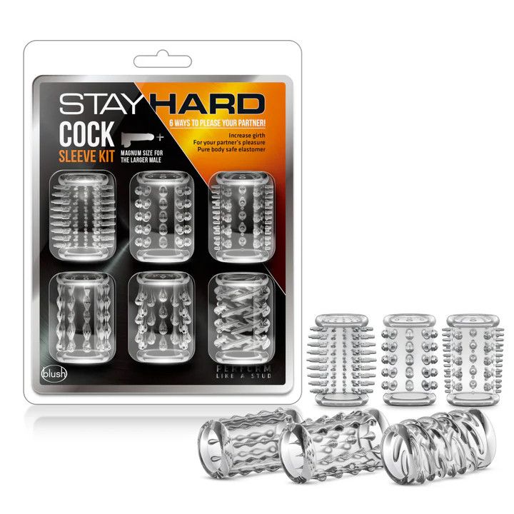 Stay Hard  - Cock Sleeve Kit - Clear