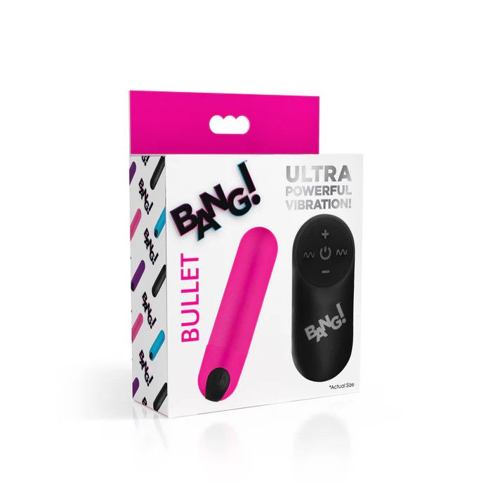 Vibrating Bullet w/ Remote Control - Pink