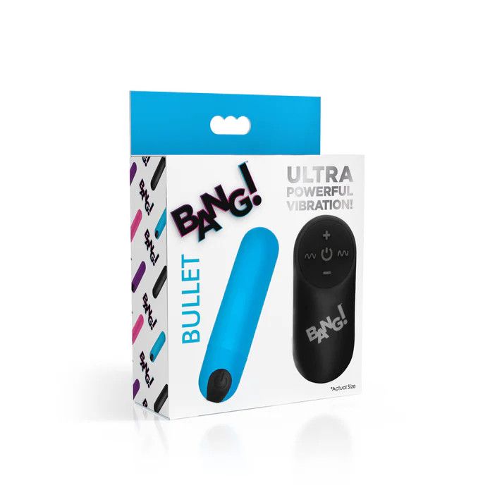 Vibrating Bullet w/ Remote Control - Blue