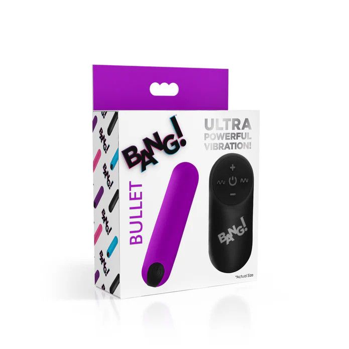 Vibrating Bullet w/ Remote Control - Purple