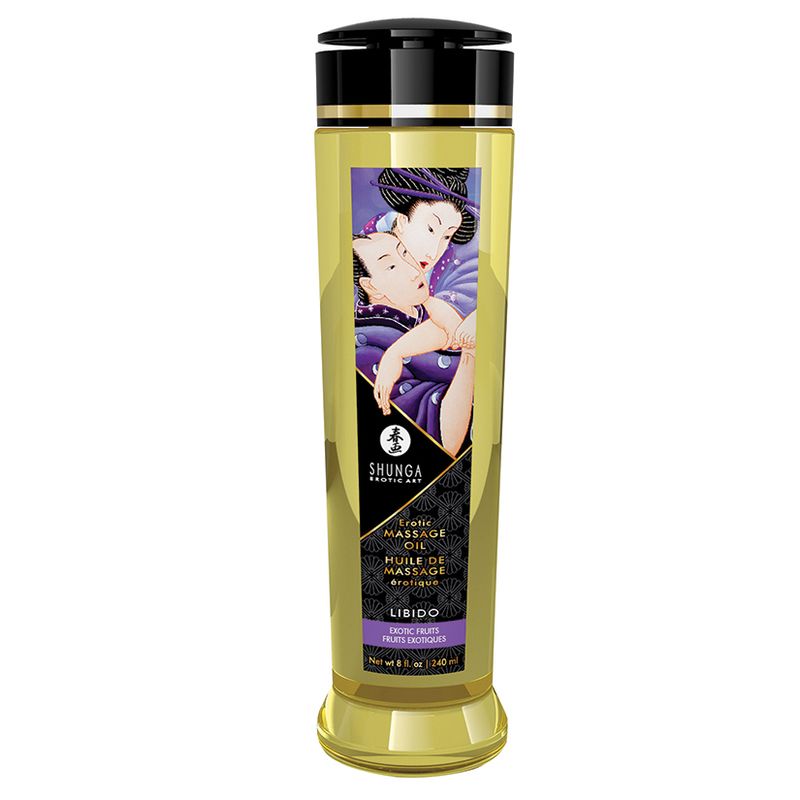 Shunga Erotic Massage Oil Libido - Exotic Fruit 8.5oz