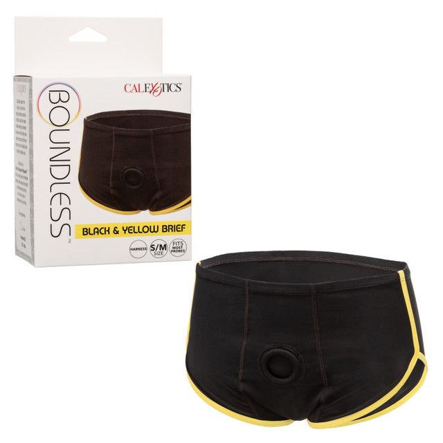 Boundless Black &amp; Yellow Brief - S/M