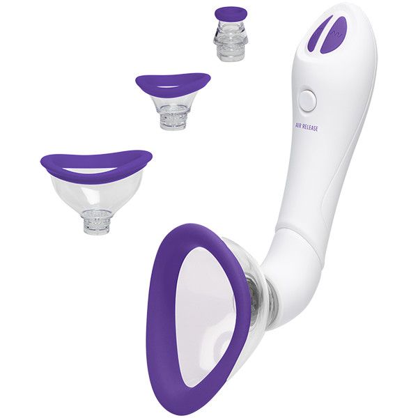 Bloom - Intimate Body Pump - Automatic - Vibrating - Rechargeable-Purple, White