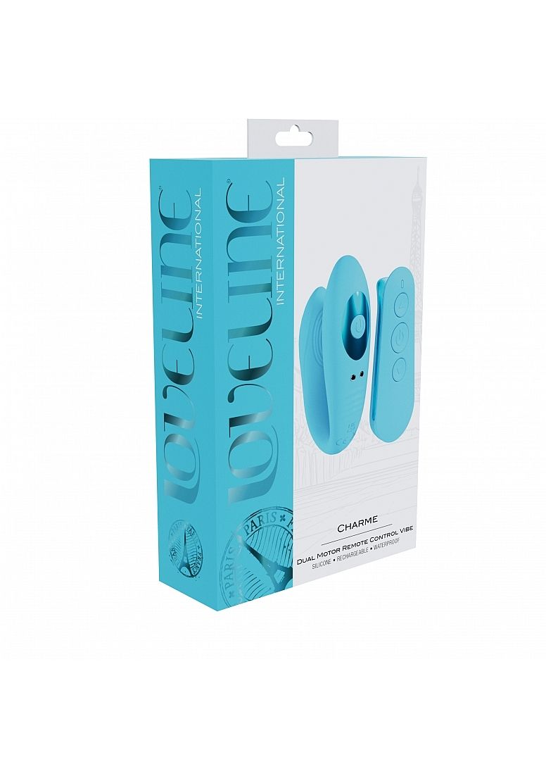 LoveLine - Paris - Charme - Dual Motor Vibe - Silicone - Rechargeable - Waterproof - Blue