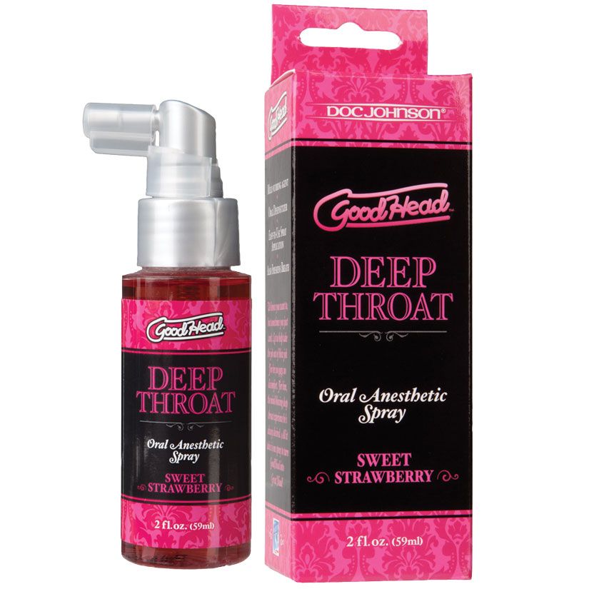 GoodHead - Deep Throat Spray - Strawberry - 2 fl. oz.-