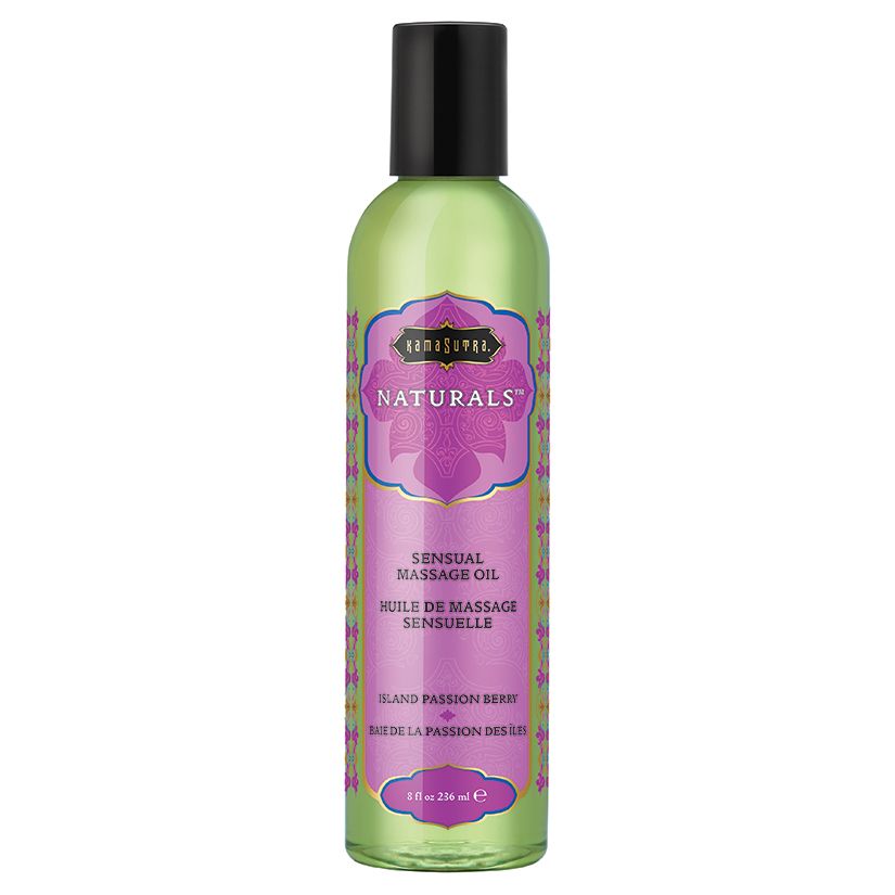 Kama Sutra Naturals Massage Oil-ISLAND PASSION BERRY 8oz