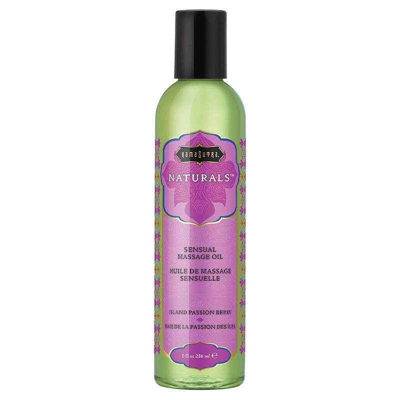 Kama Sutra Naturals Massage Oil-ISLAND PASSION BERRY 8oz