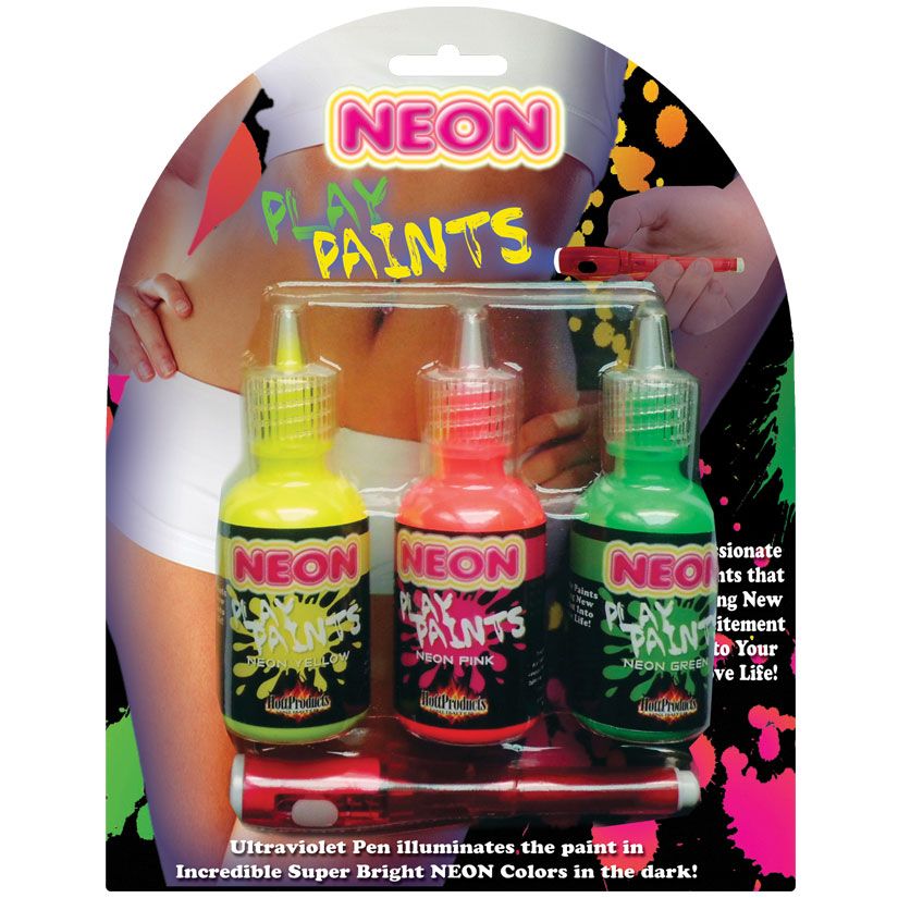 Neon Play Paints Assorted Colors 3 Each Per Pack