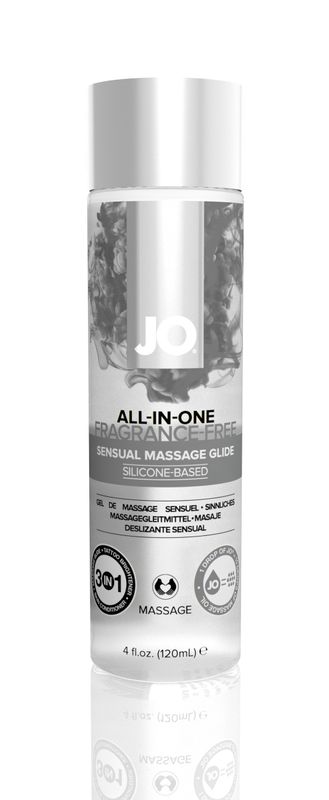 JO All-In-One Massage Glide - Fragrance-Free - Massage 4 floz / 120 mL