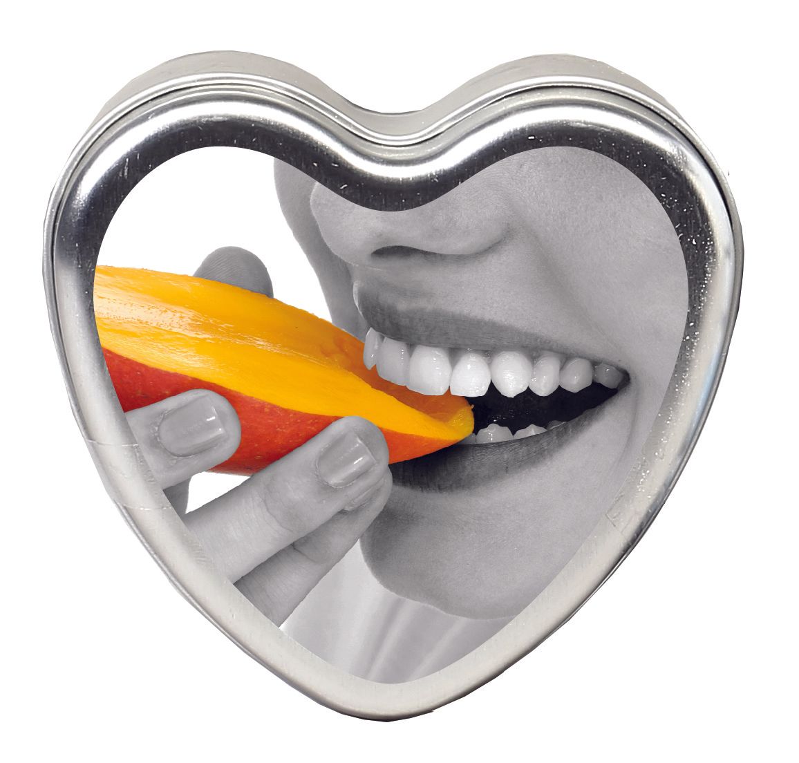 Edible Heart Candle - Mango - 4oz