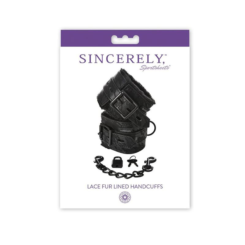Sincerely Lace Fur Lined Handcuffs