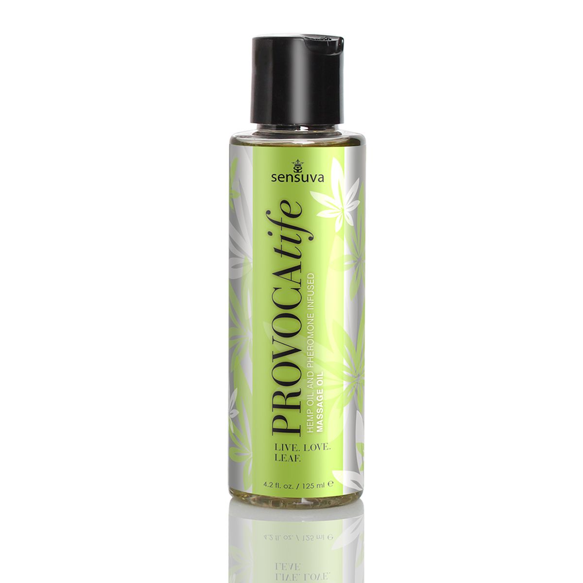 Provocatife Hemp Oil &amp; Aphrodisiac Infused Massage Oil 4.2 fl.oz. (125ml) Bottle
