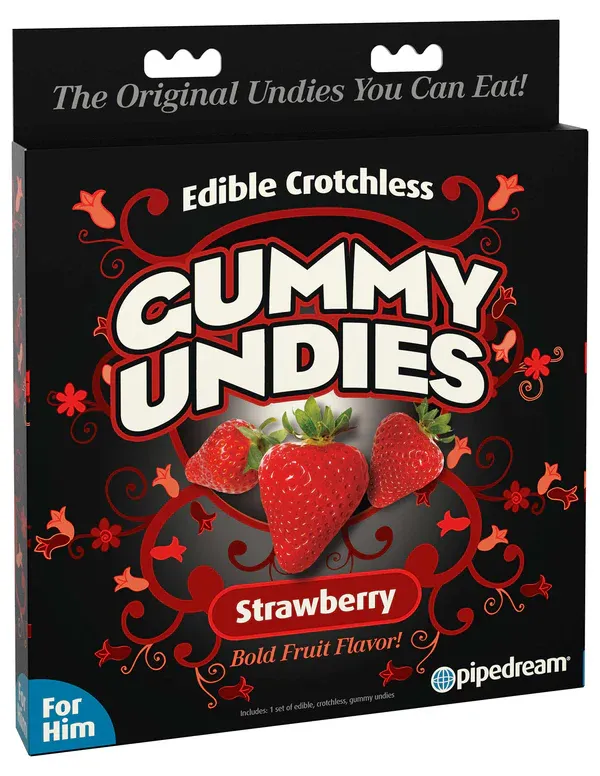 Edible Male Gummy Undies - Strawberry