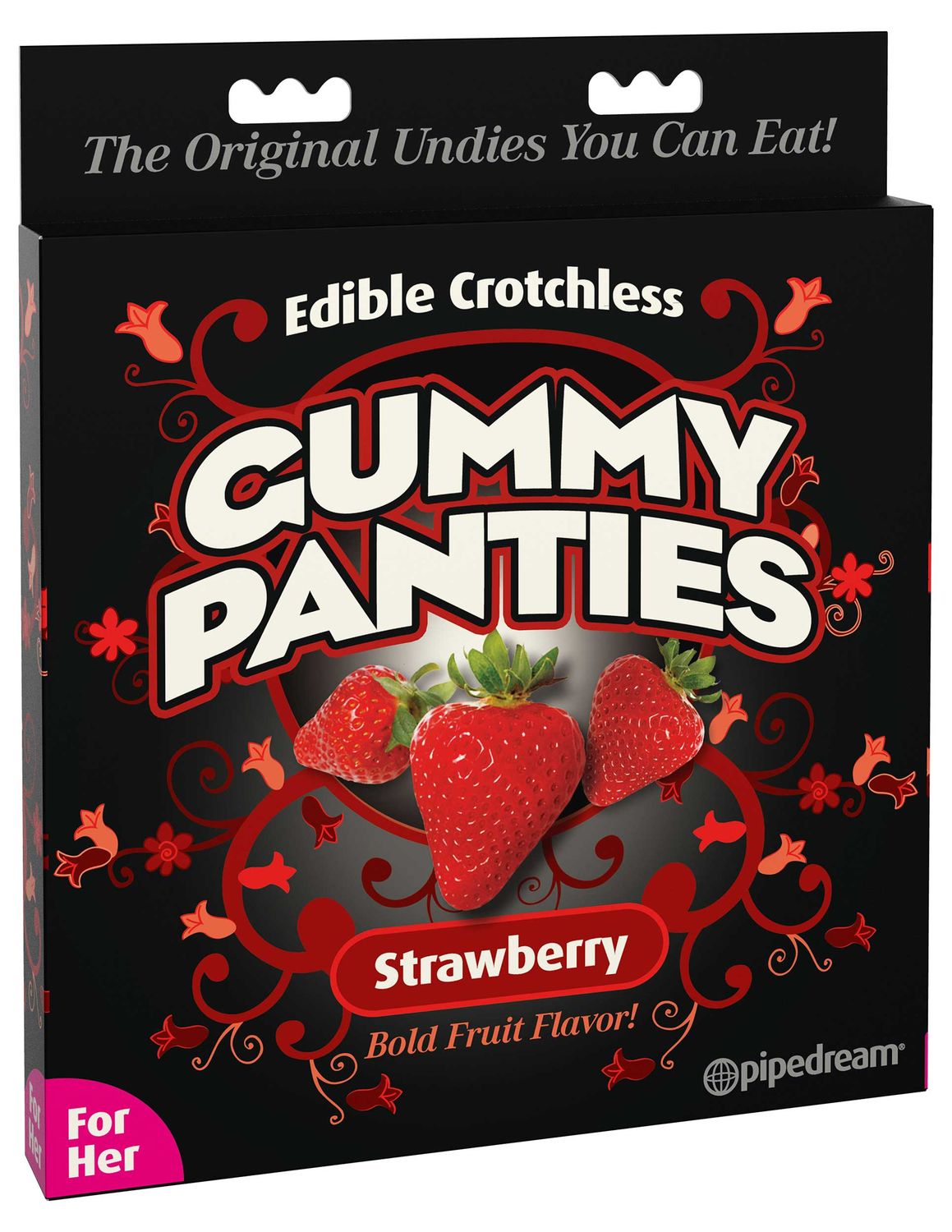 Edible Crotchless Gummy Panties - Strawberry