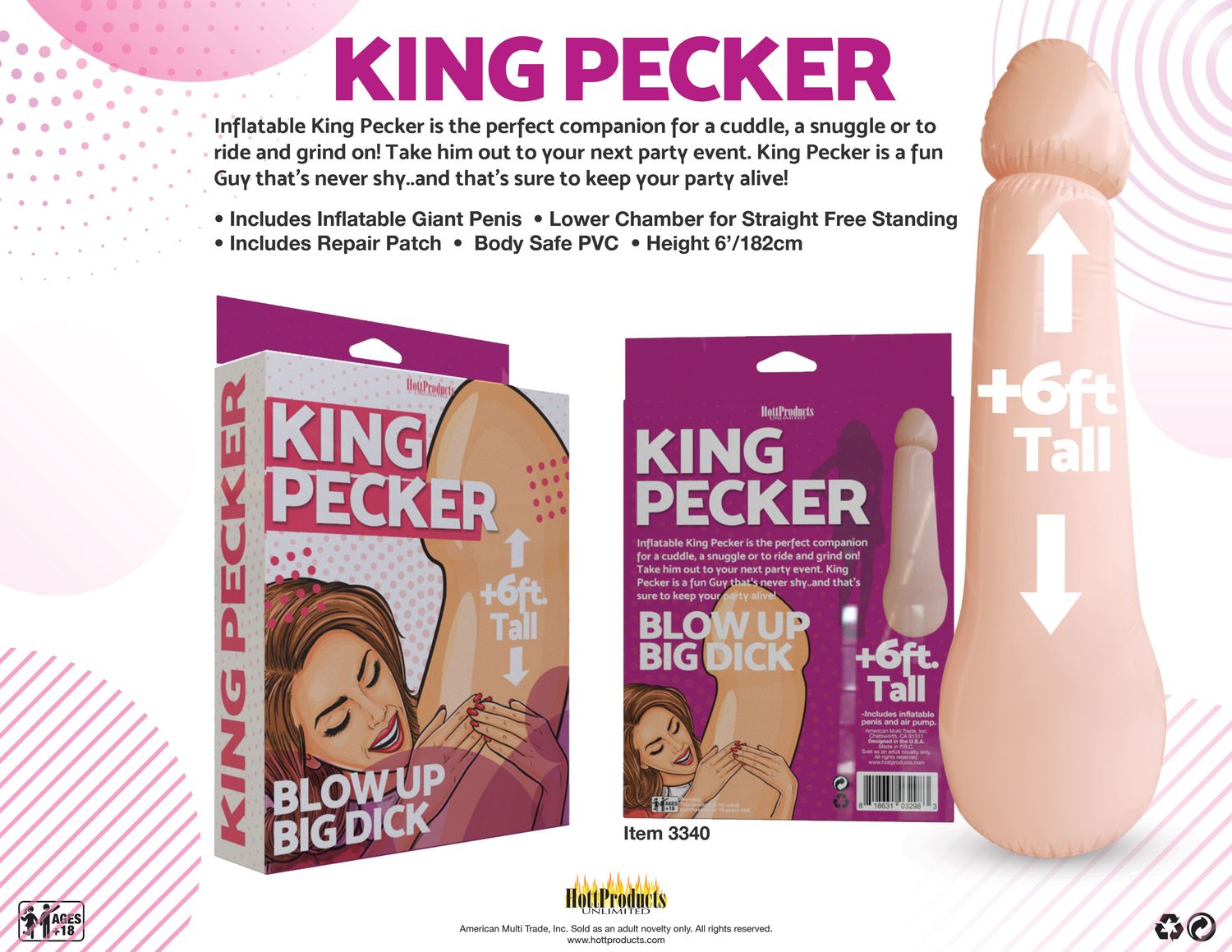KING PECKER 6FT TALL