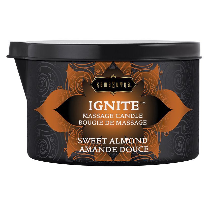 Kama Sutra Ignite Sweet Almond Massage Candle - 6 Oz.