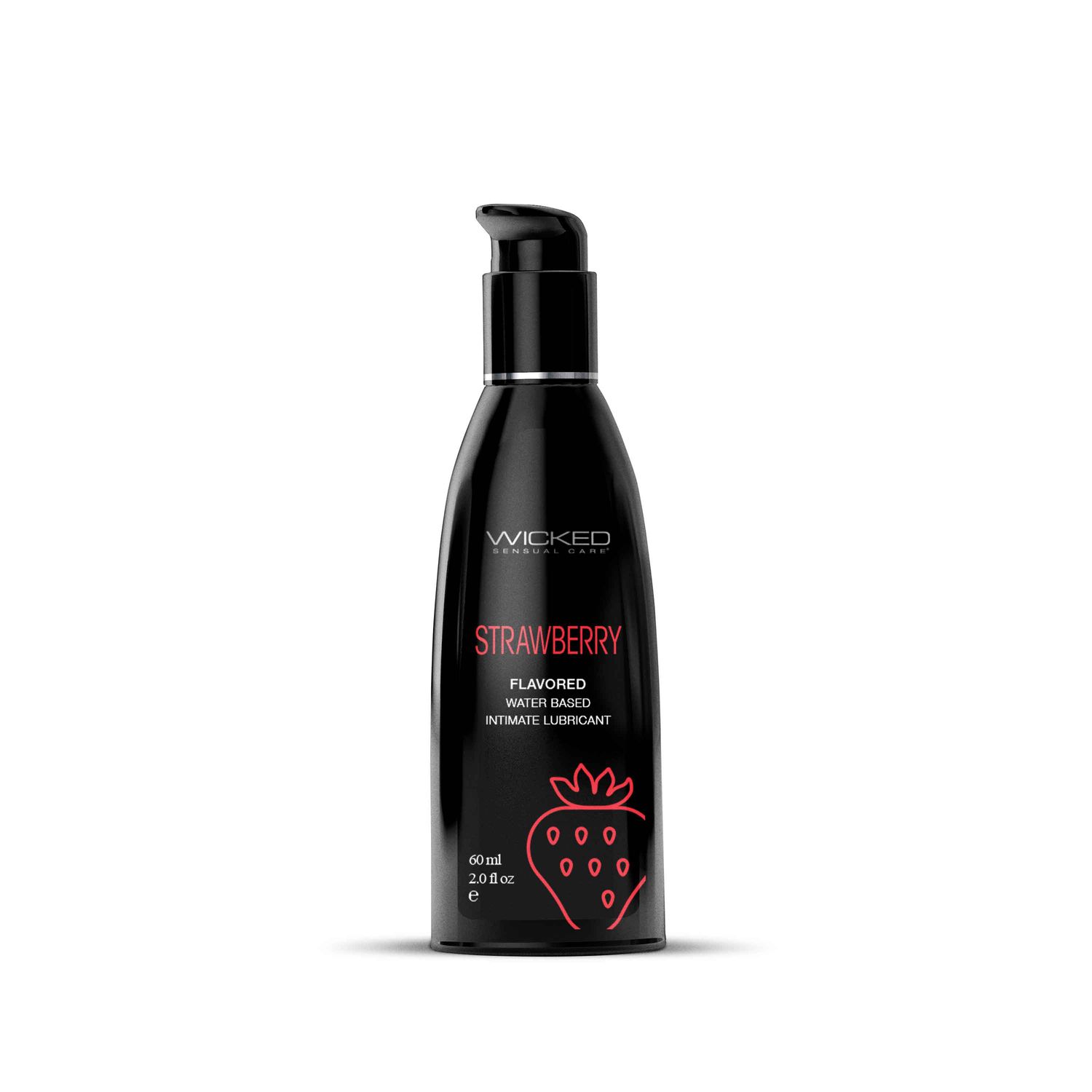 Aqua Strawberry Flavored Water Based Lubricant - 2 Oz. / 60 ml