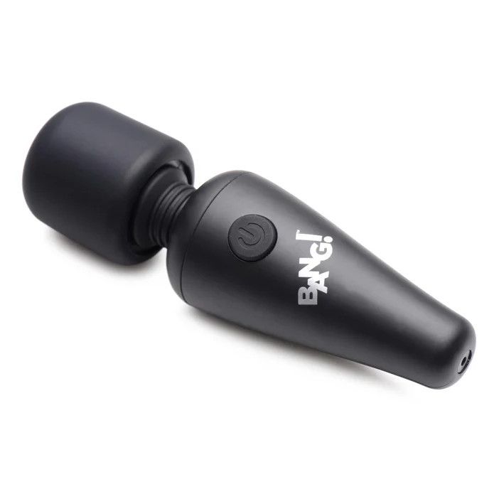 10X Vibrating Mini Silicone Wand - Black