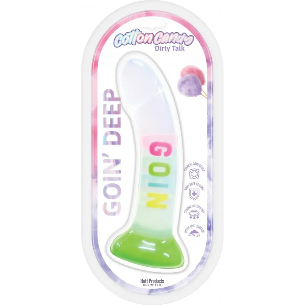 Cotton Candy Dirty Talk Goin Deep Dildo 7"