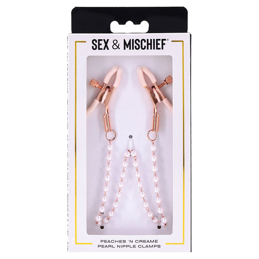 S&amp;M Peaches 'n CreaMe Pearl Nipple Clamps