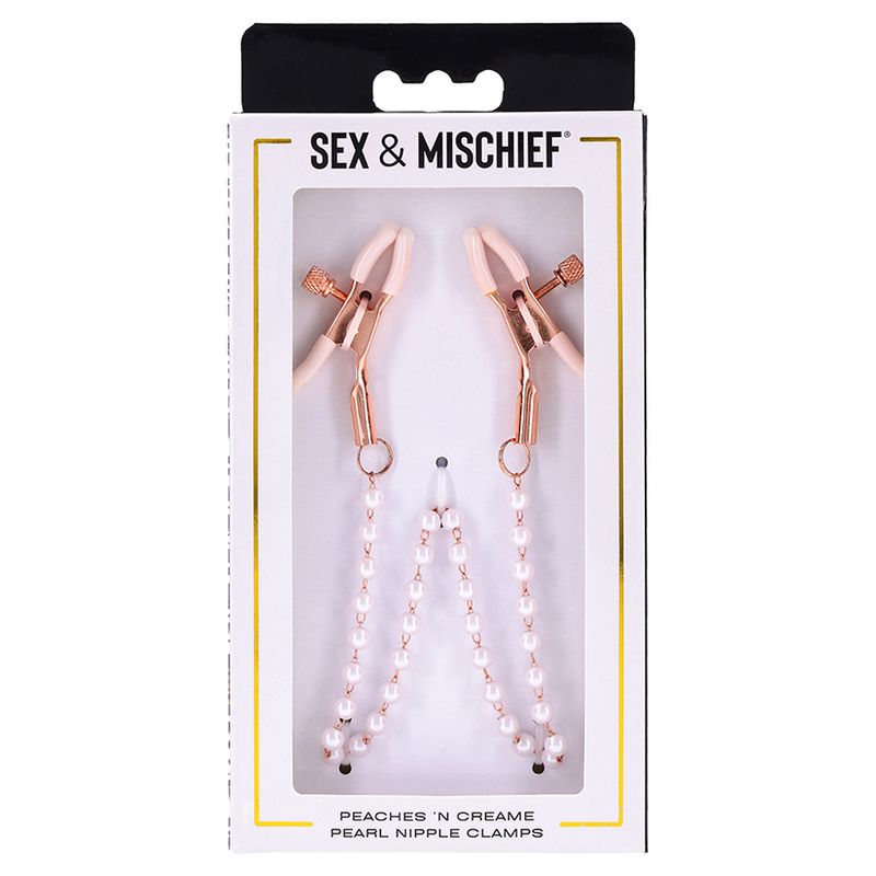 S&amp;M Peaches 'n CreaMe Pearl Nipple Clamps