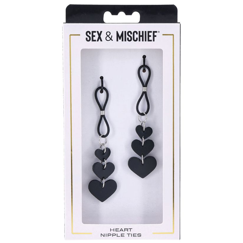 S&amp;M Heart Nipple Ties