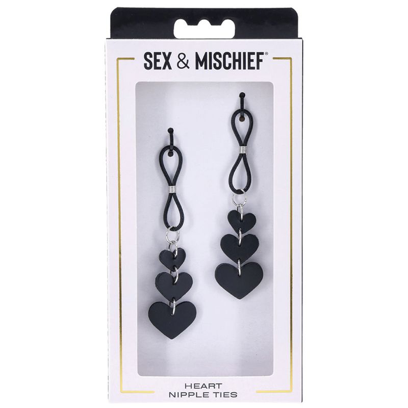 S&amp;M Heart Nipple Ties