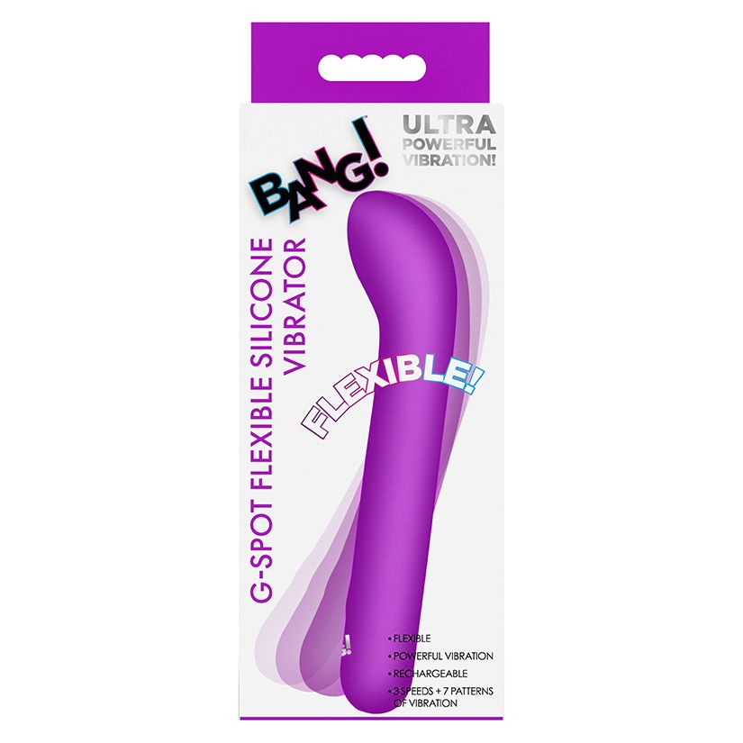 G-Spot Flexible Silicone Vibrator - Purple