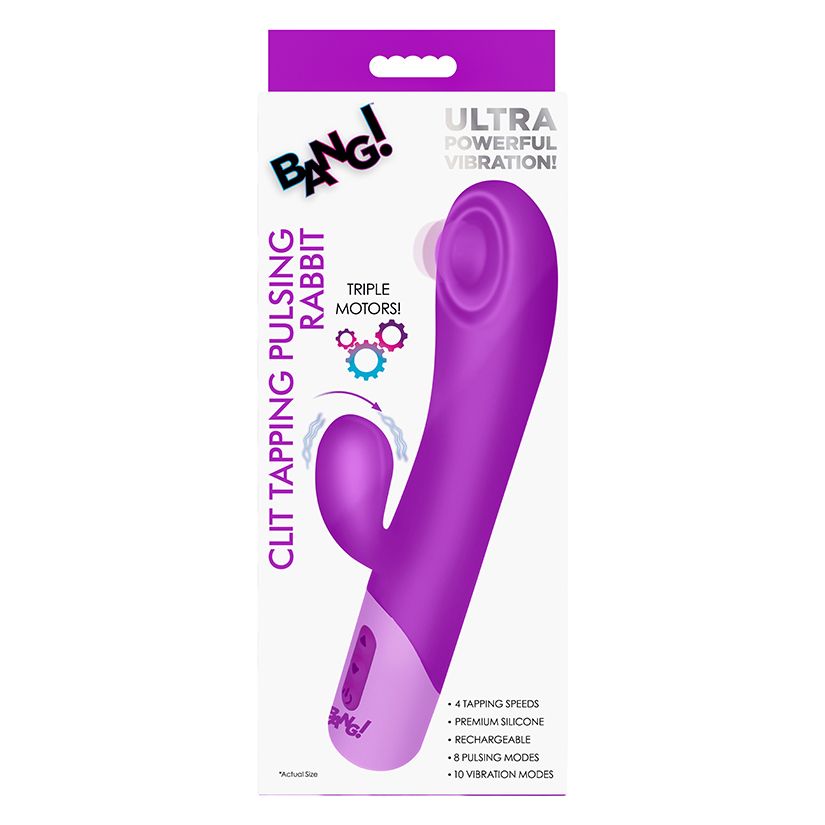 Clit Tapping Pulsing Rabbit - Purple