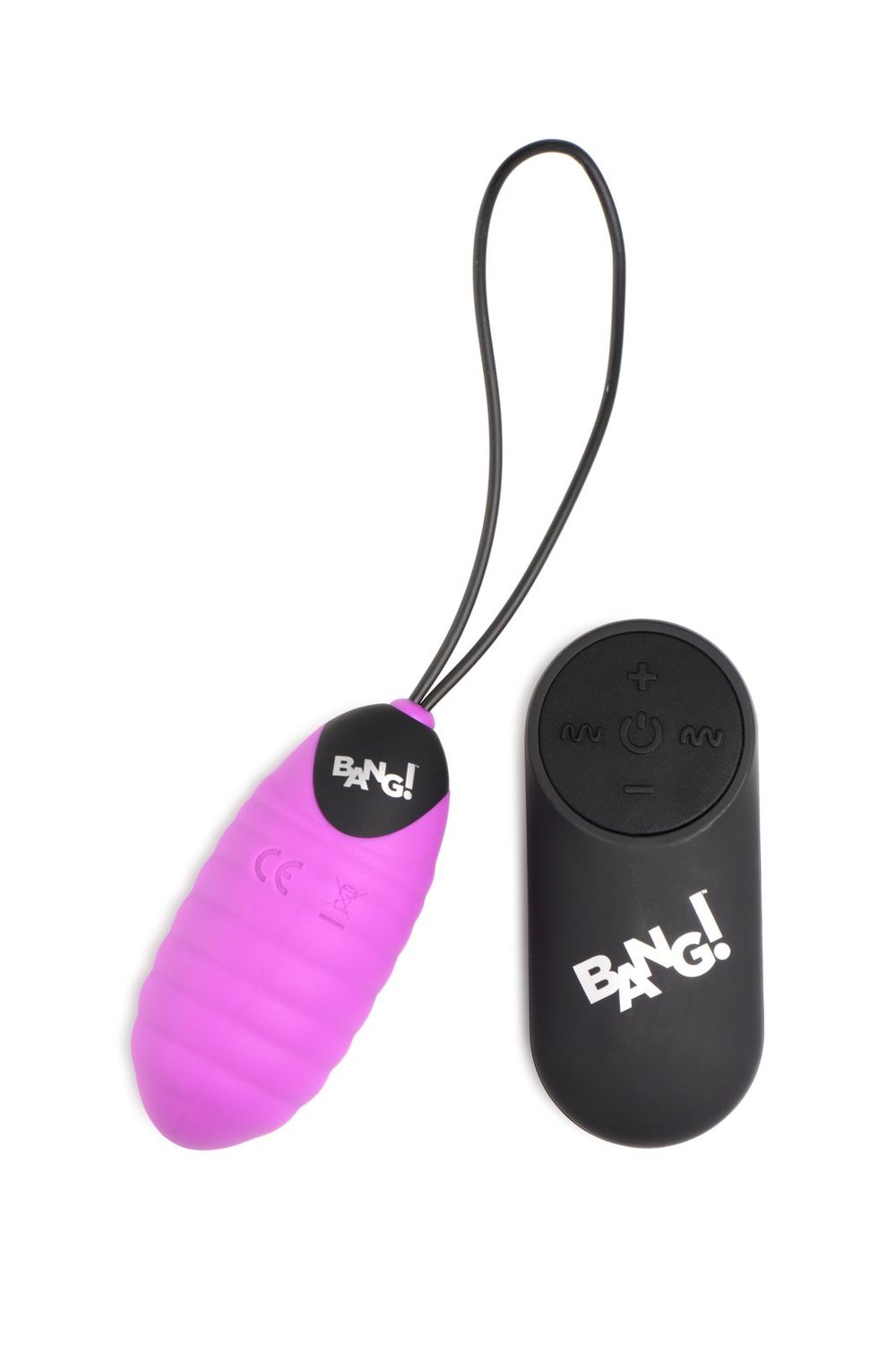 28X Ribbed Silicone Egg - Purple