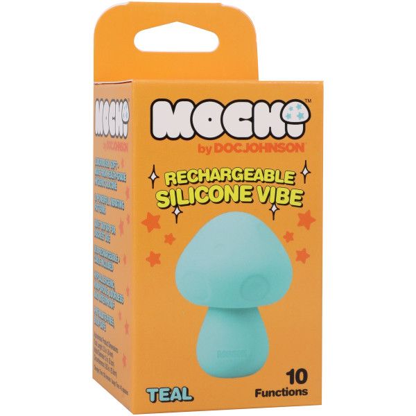 Mochi - Mushroom Vibe - 10 Function - Silicone - Rechargeable-Teal