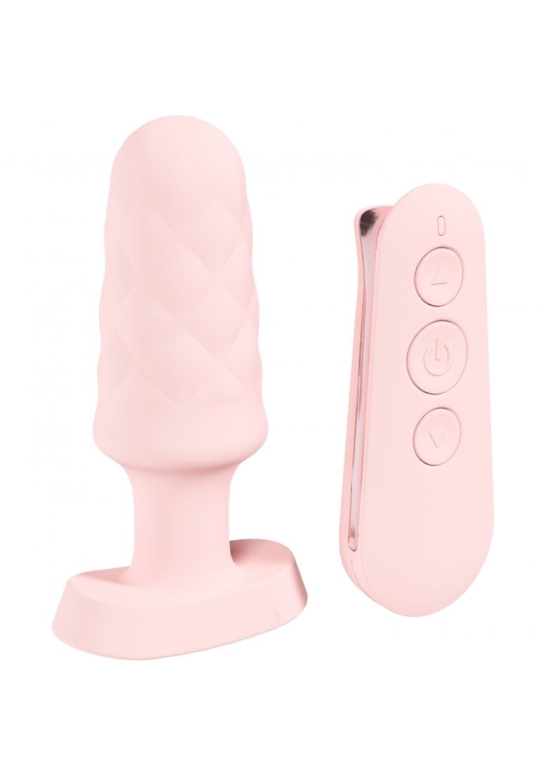 LoveLine - Paris - Velvet - Remote Control Vibrating Plug - Silicone - Rechargeable - Waterproof - P