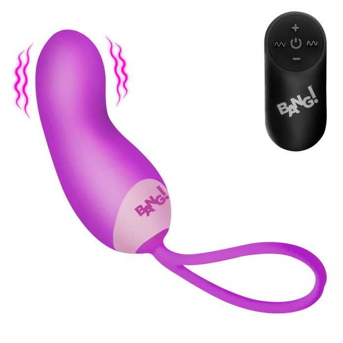 Silicone Mini Vibe  w/ Remote - Purple