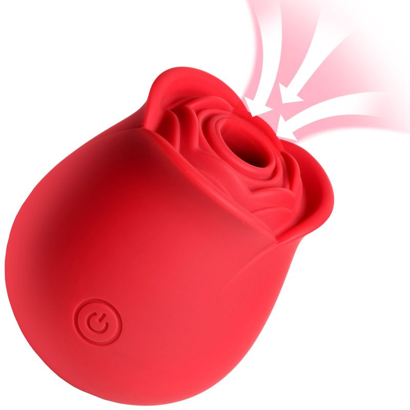 The Perfect Rose Clitoral Suction Stimulator - Red