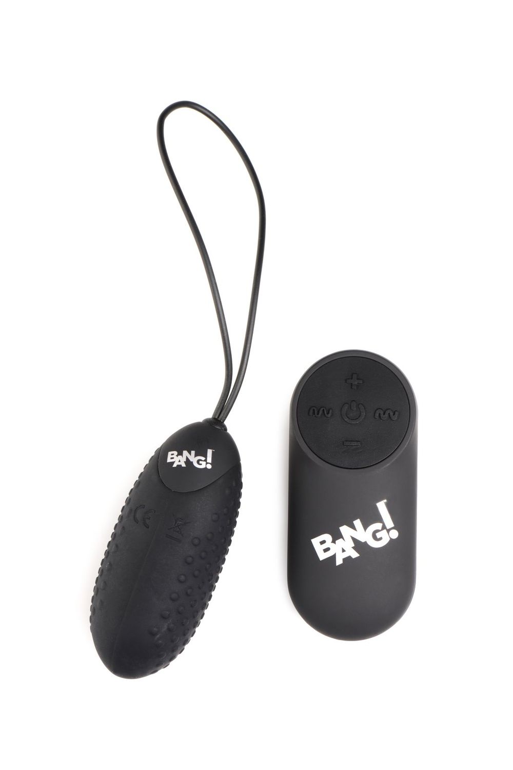 28X Nubbed Silicone Egg - Black