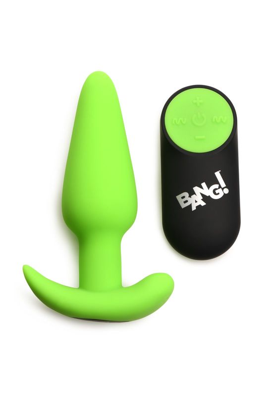 21X Glow-in-the-Dark Butt Plug w/ Remote