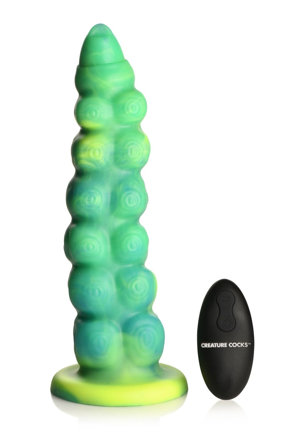 Squirmer Thrusting &amp; Vibrating Silicone Dildo