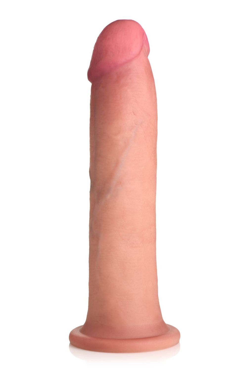 8" Dual Density Silicone Dildo - Light