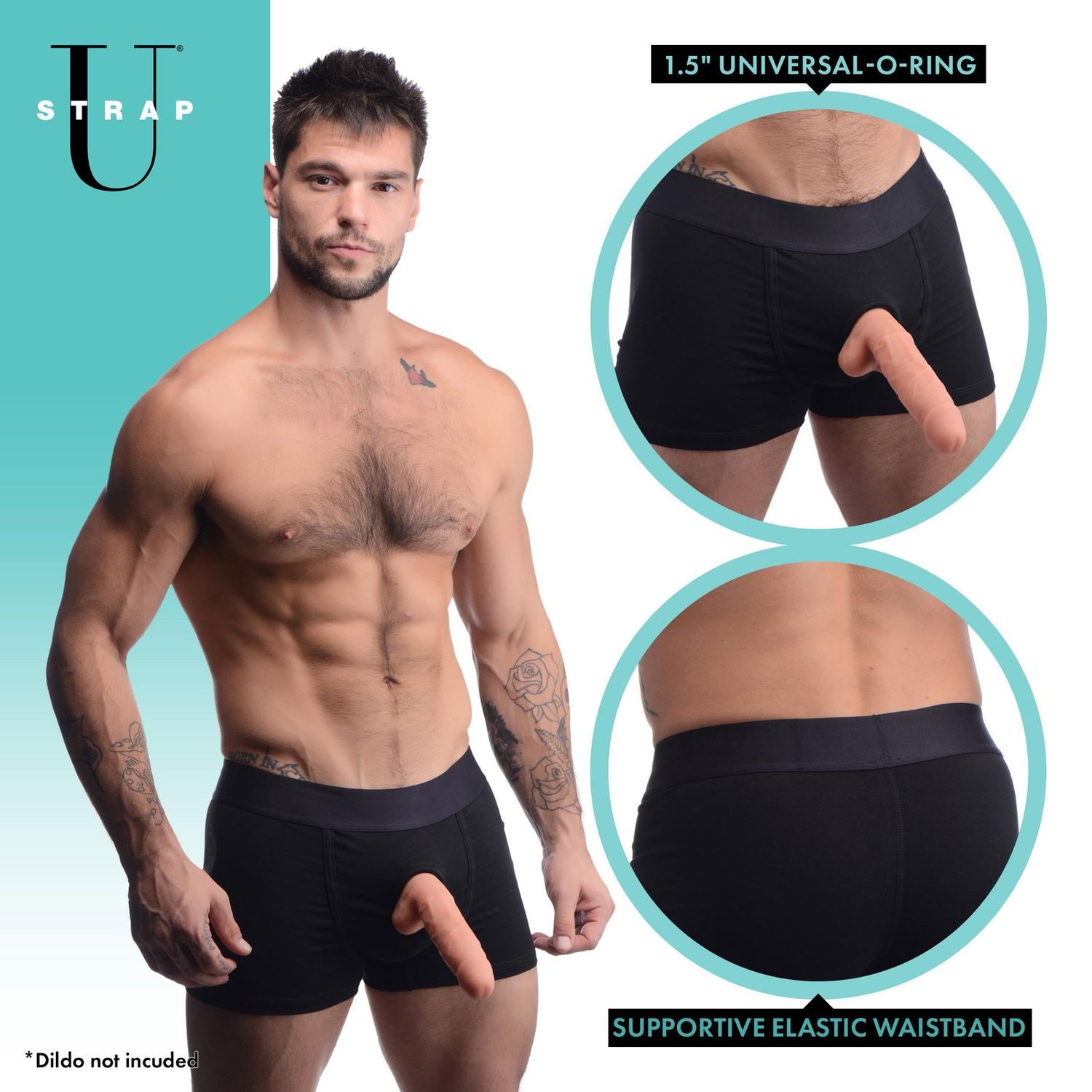 Armor Men's Boxer Harness w/ O-Ring - LXL