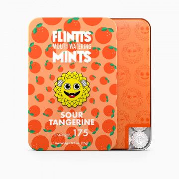 Flintts Mints Mouth Watering Oral Delights-  Sour Tangerine