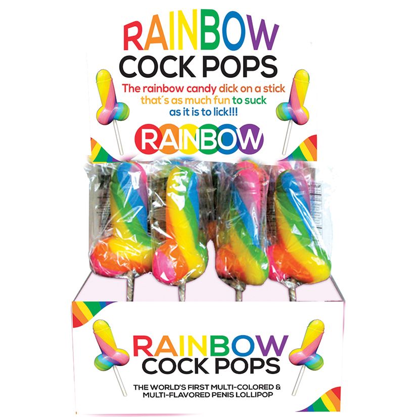 Rainbow Cock Pops - 12ct (Single)