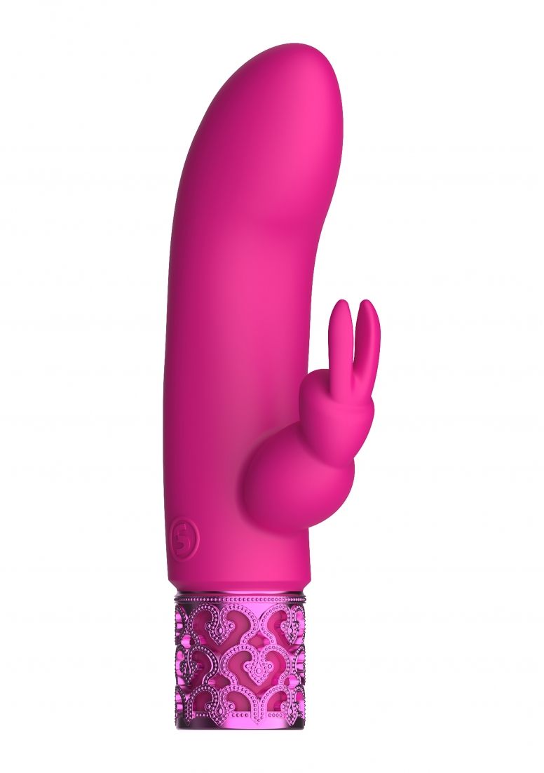 Royal Gems - Dazzling - Silicone Rechargeable Bullet - Pink