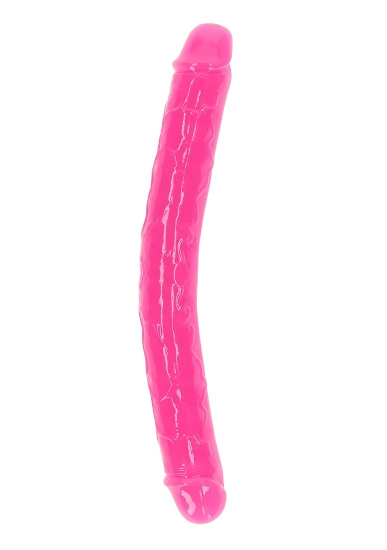 RealRock - Glow in the Dark Neon - Double Dong - 12" - Pink