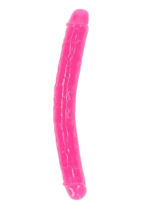 RealRock - Glow in the Dark Neon - Double Dong - 12" - Pink