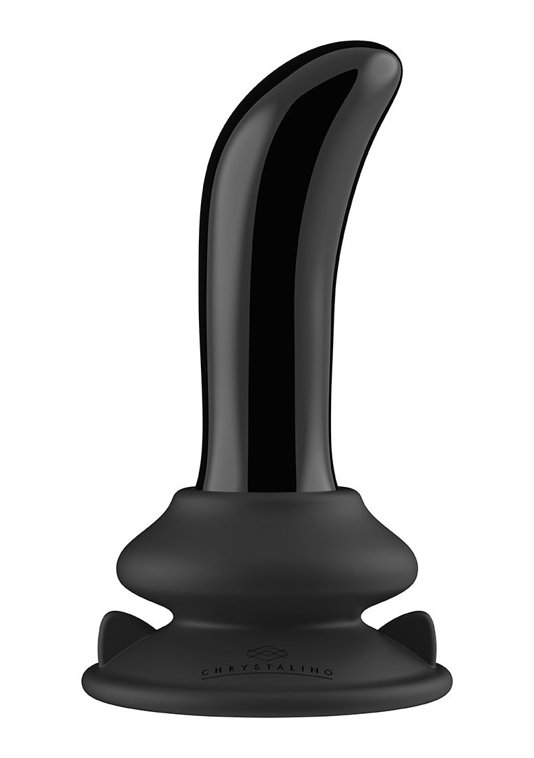 Chrystalino - Prickly - Vibrating Borosilicate Plug with Suction Cup and Remote Control - 10 Speed -
