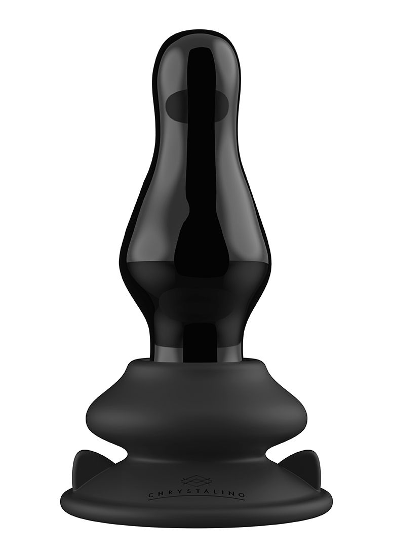 Chrystalino - Missy - Vibrating Borosilicate Plug with Suction Cup and Remote Control - 10 Speed - B