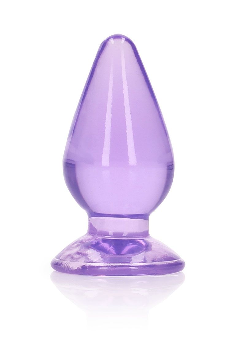 RealRock - Chrystal Clear - Anal Plug - 3.5" - Purple
