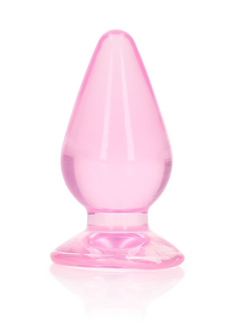 RealRock - Chrystal Clear - Anal Plug - 3.5" - Pink