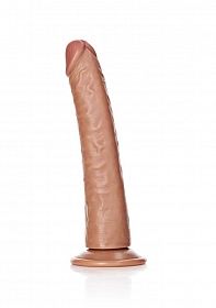 RealRock - Ultra Realistic Skin - Slim Dildo - 8" - Tan