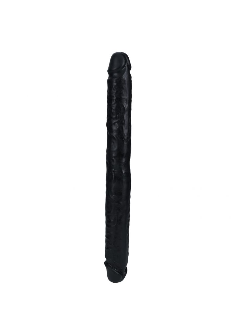 RealRock - Ultra Realistic Skin - Slim Double Ended Dong 14" - Black